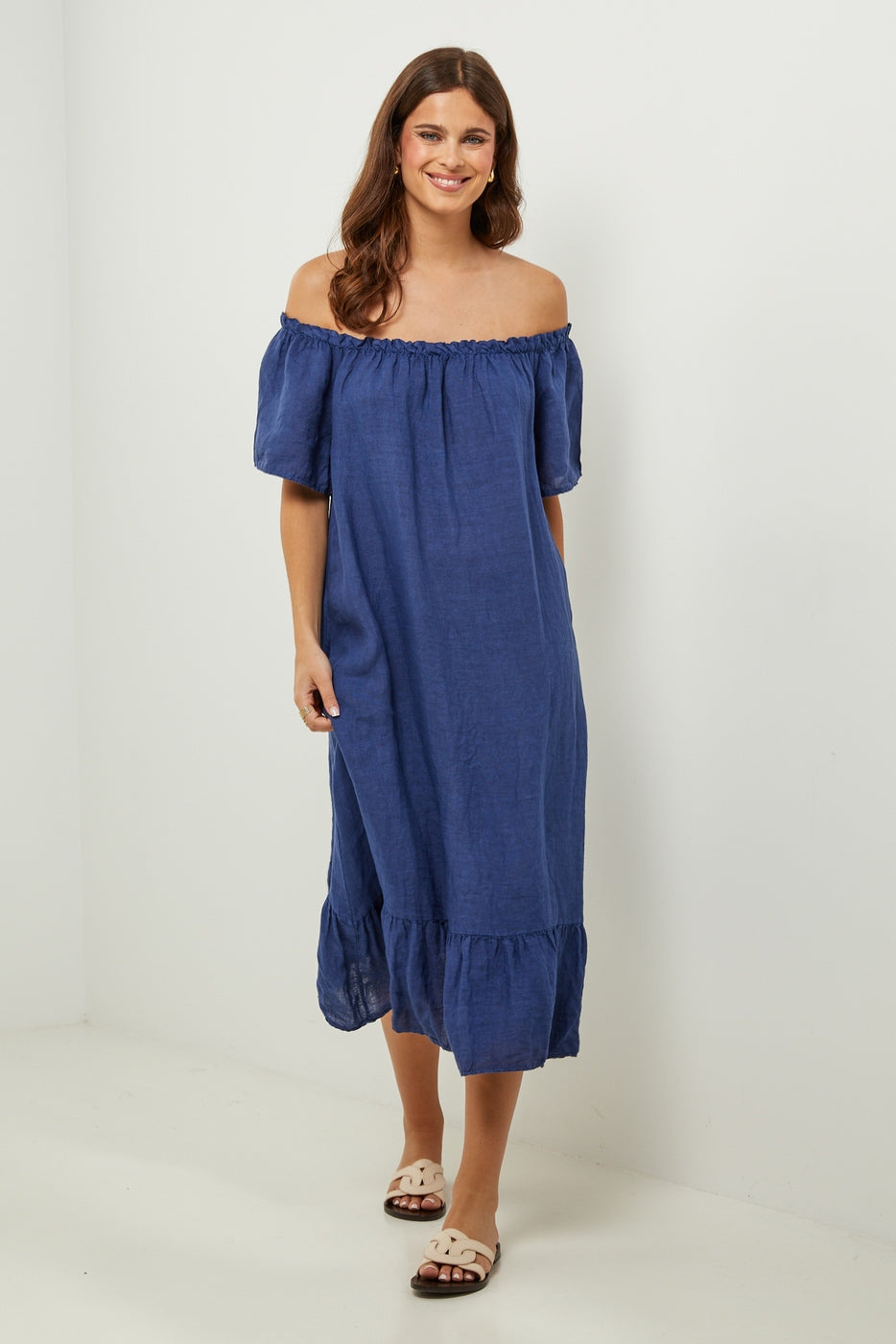 Autour Du Lin - Vestido - Marino - Mujer