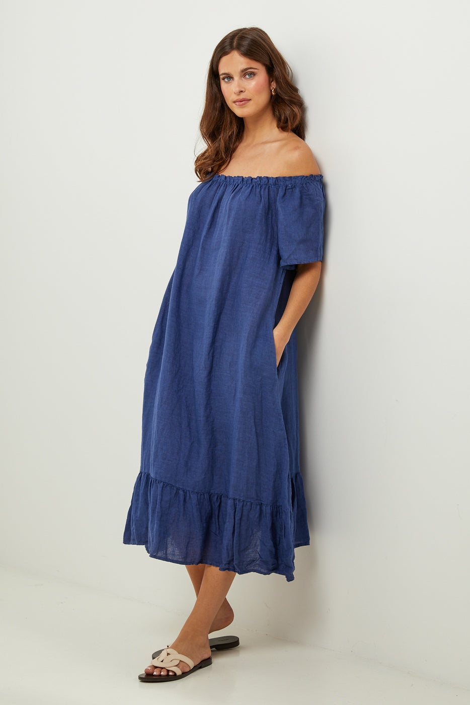 Autour Du Lin - Vestido - Marino - Mujer