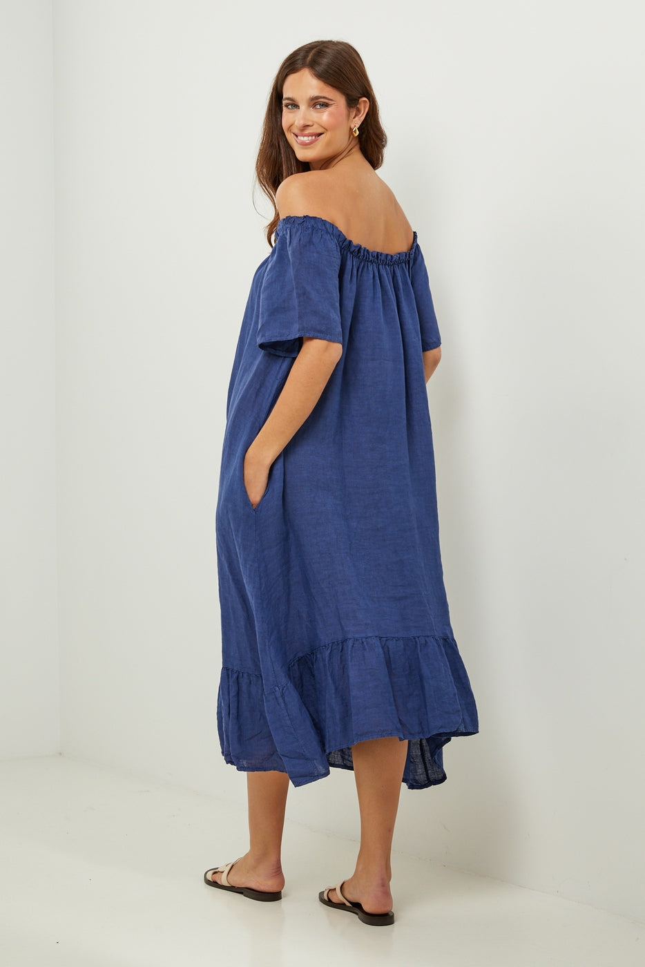 Autour Du Lin - Vestido - Marino - Mujer