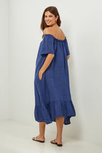 Autour Du Lin - Vestido - Marino - Mujer