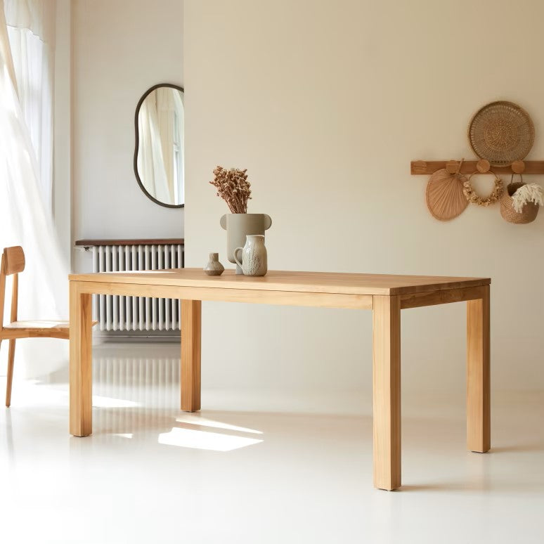 Eden - Table 6-8 Pers. - Teck - Naturel