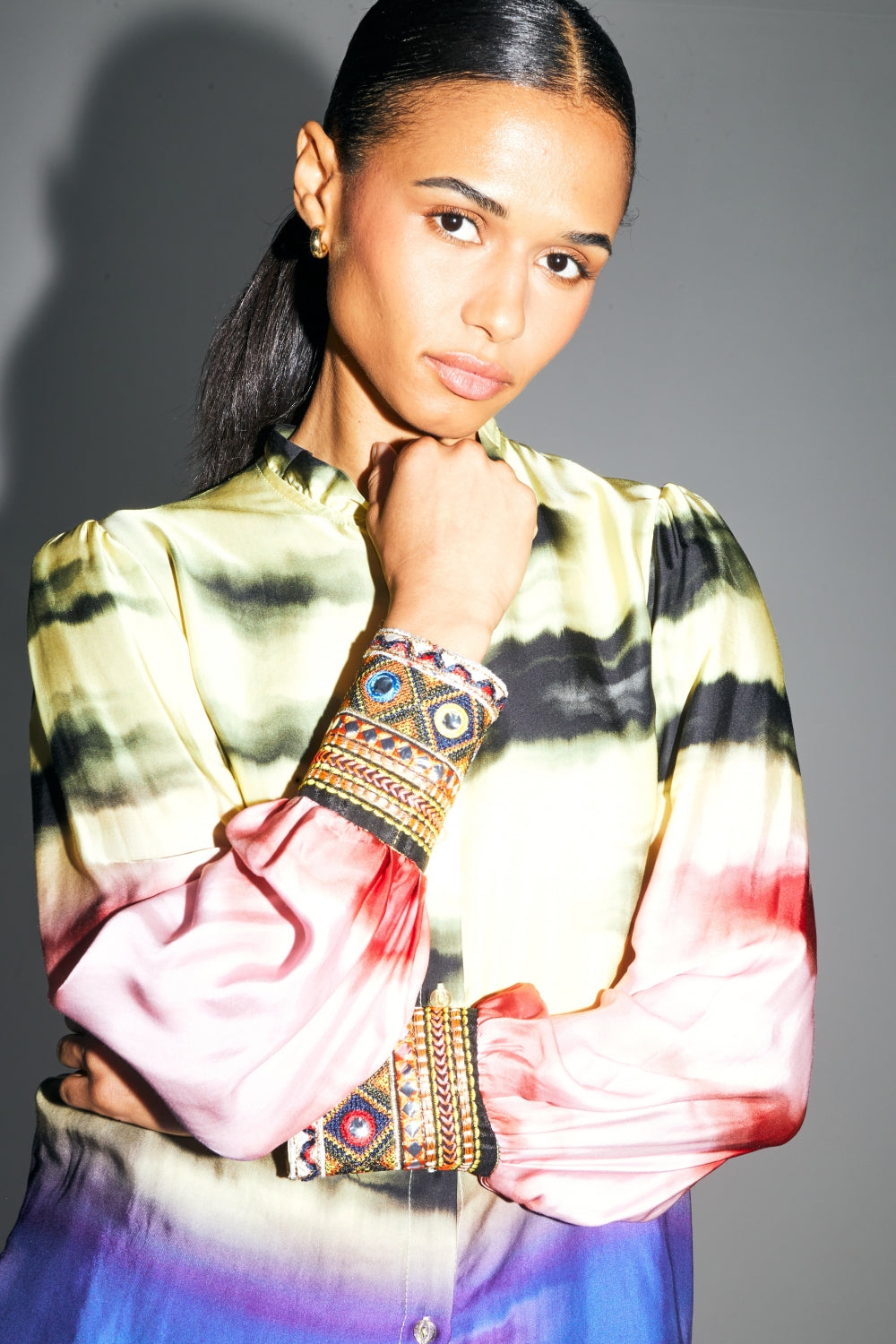 La Chemise Darline Imprimé Funky Tie And Dye