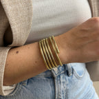 Bracelet Allone - Bracelet Multitours - Doré Ou Argent