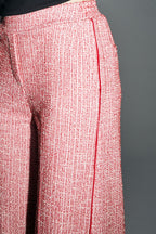Le Pantalon Charlie Tricot Rouge Et Blanc