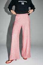 Le Pantalon Charlie Tricot Rouge Et Blanc