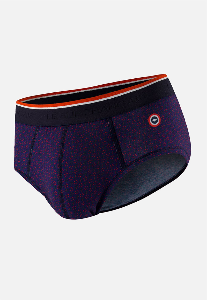 Slip Imprimé Cadeau Indigo En Coton - Terrible Kdo Indigo