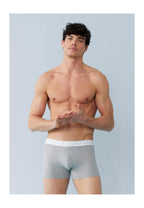 Pack Of 7 Cotton Striped Trunks - Navy White Black Grey Blue Red