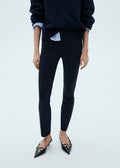 Skinny Crop Trousers - Dark Navy