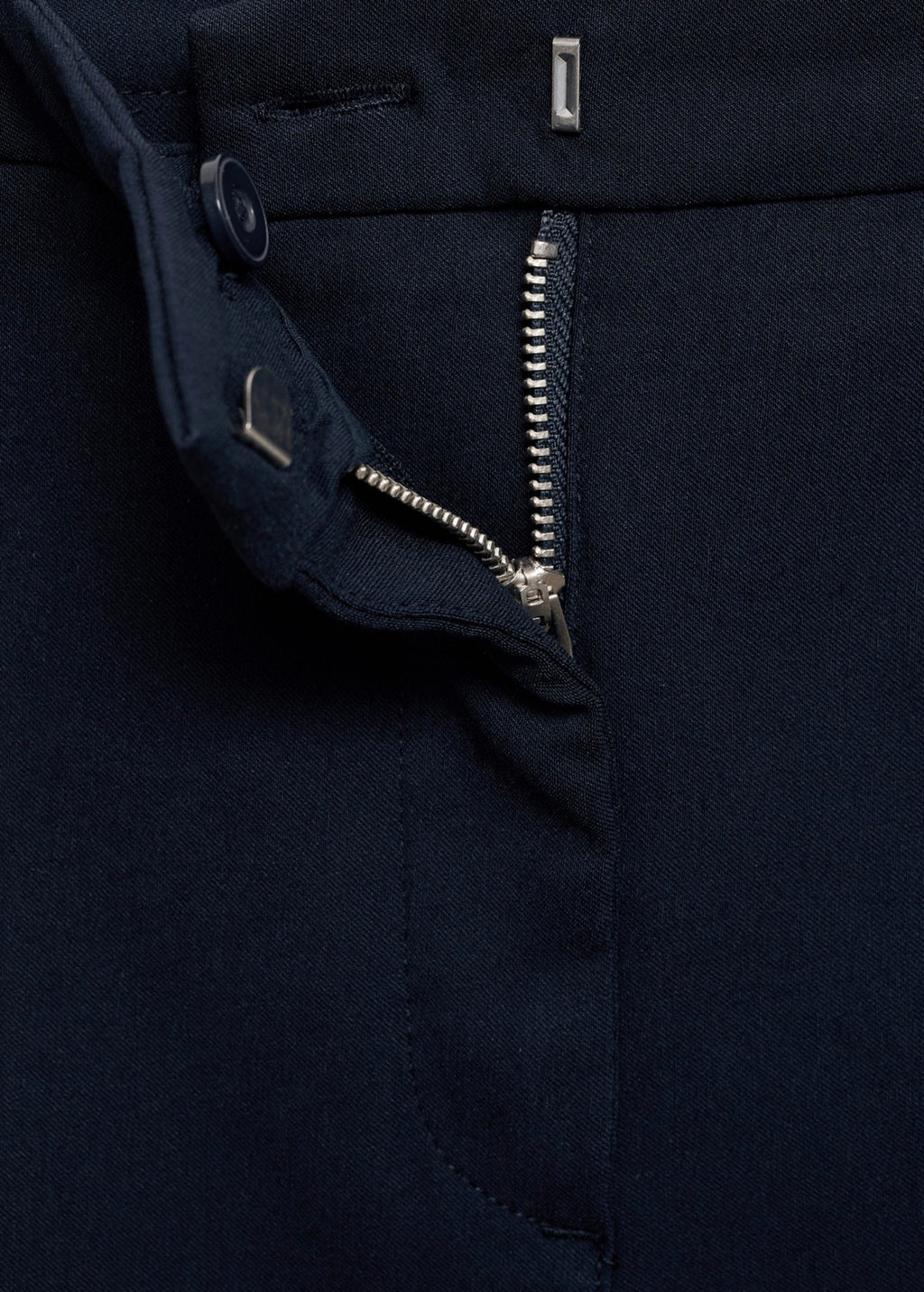 Skinny Crop Trousers - Dark Navy