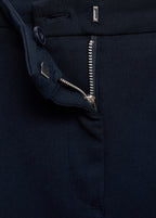 Skinny Crop Trousers - Dark Navy