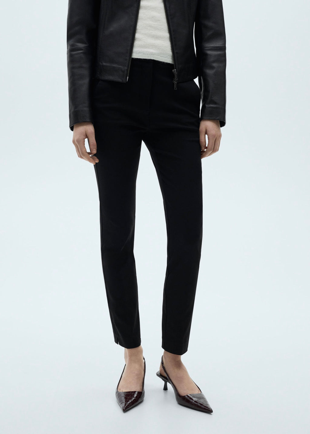 Skinny Crop Pants - Black
