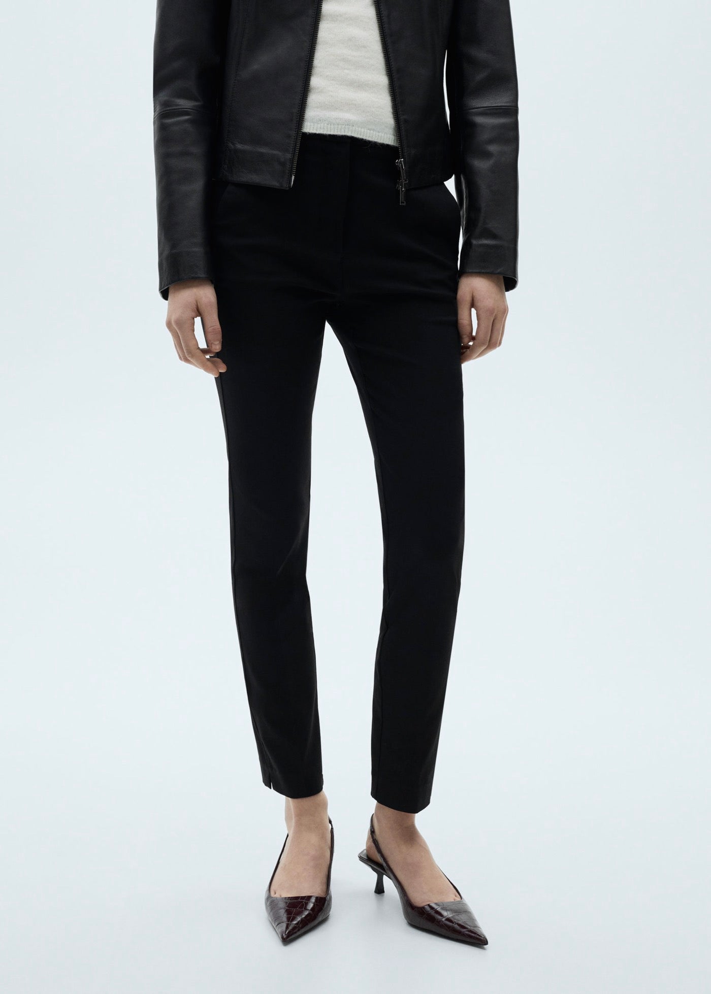 Skinny Crop Pants - Black