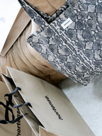 Hortense Python tote bag