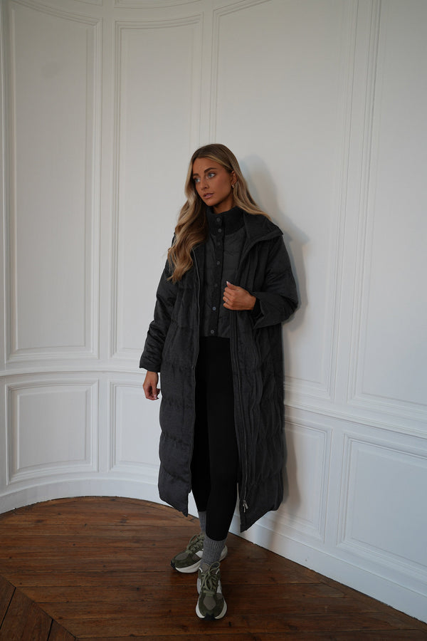Cappotto lungo Justin - Grigio