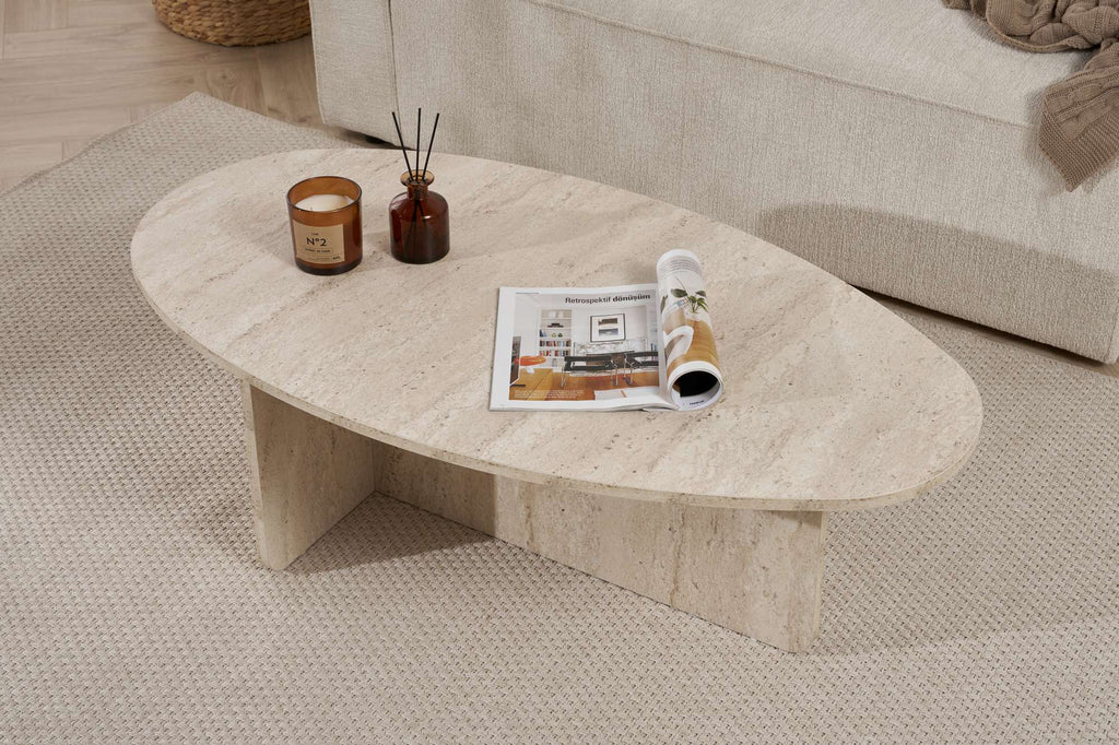 Orba - Table Basse - Travertine