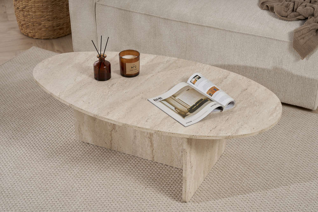 Orba - Table Basse - Travertine