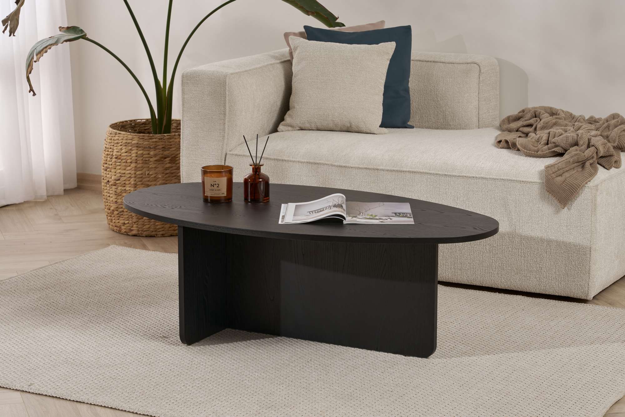 Orba - Coffee Table - Black Wood