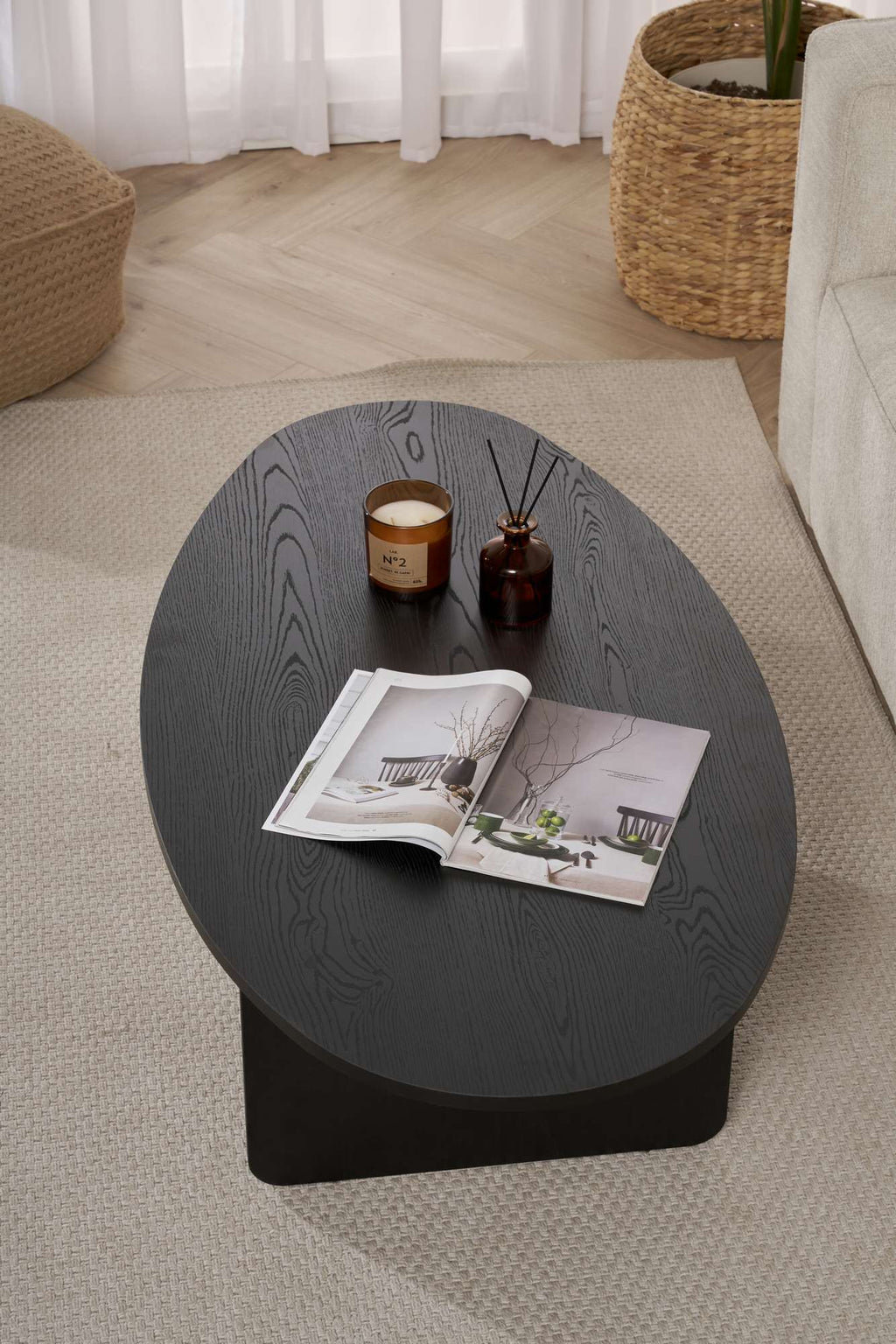 Orba - Coffee Table - Black Wood