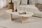 Ovalis - Coffee Table - Travertine