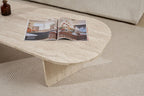 Ovalis - Coffee Table - Travertine