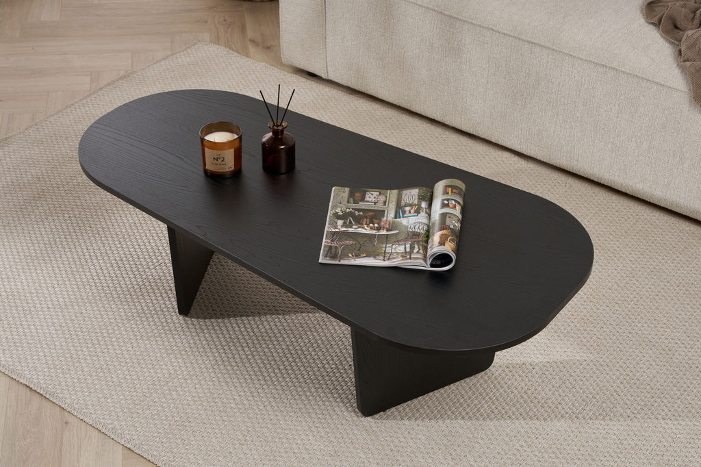 Ovalis - Mesa de Centro - Madera Negra