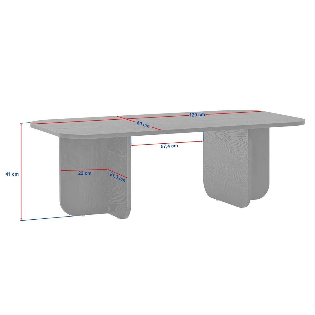 Akira - Coffee Table - Travertine