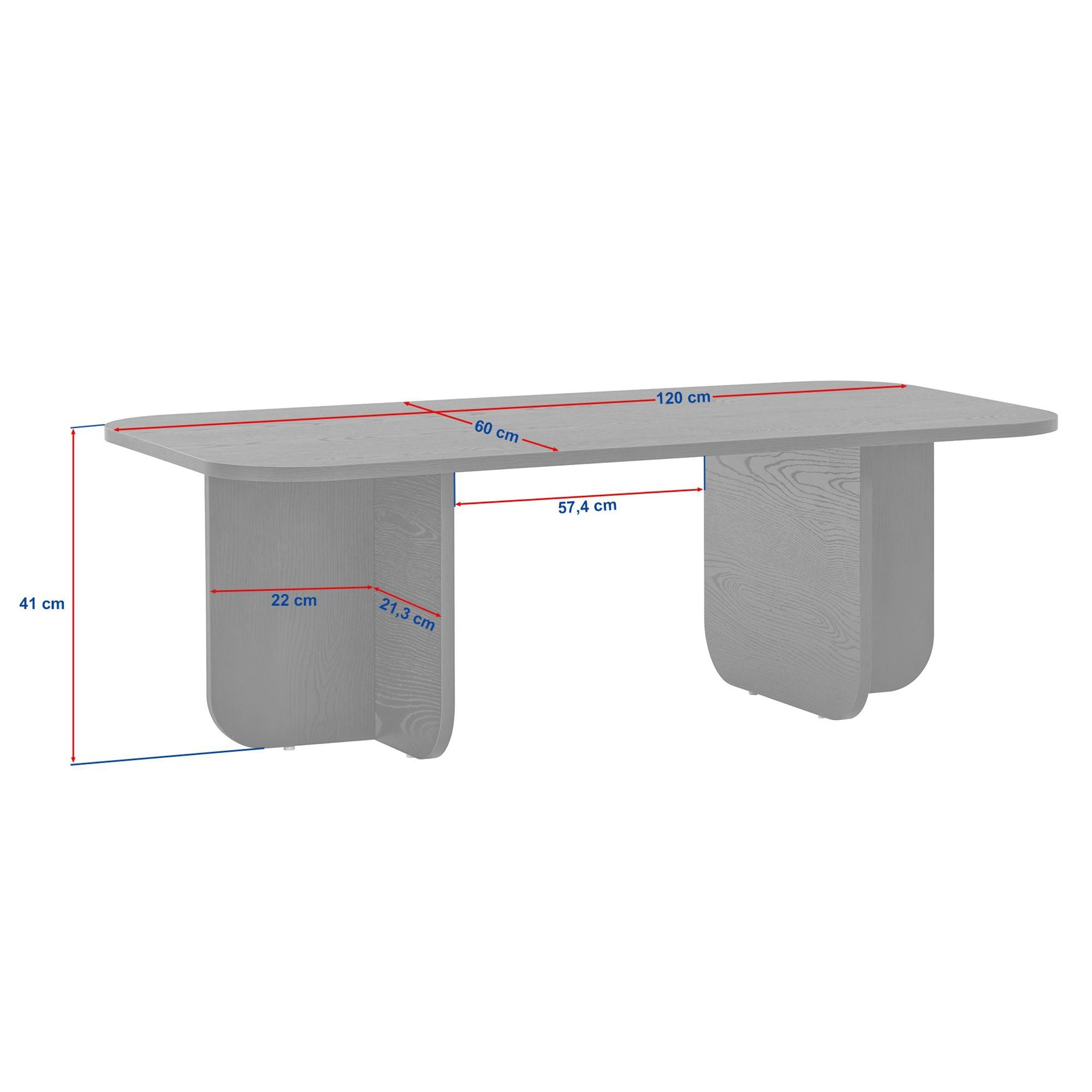Akira - Coffee Table - Travertine