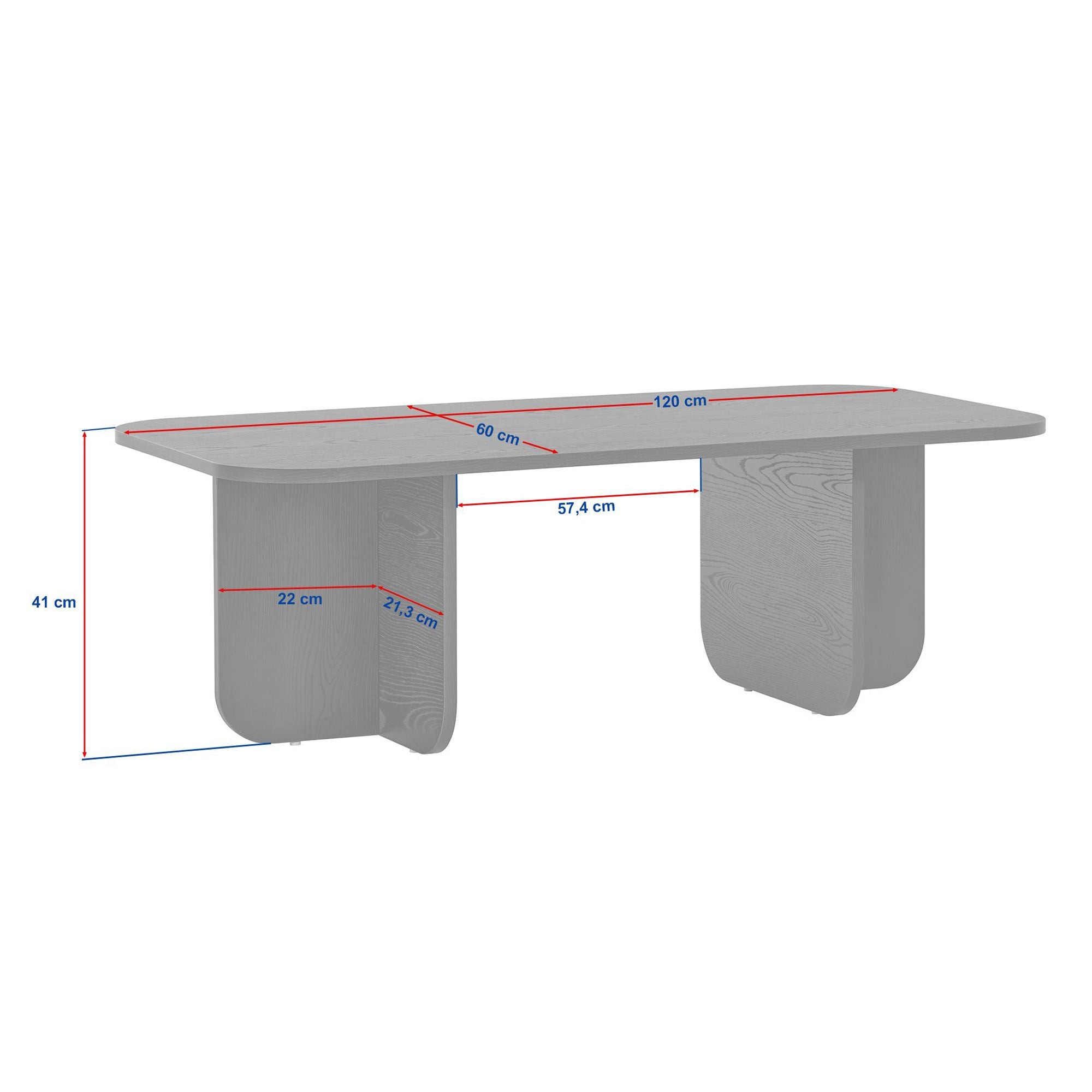 Akira - Table Basse - Bois Noir
