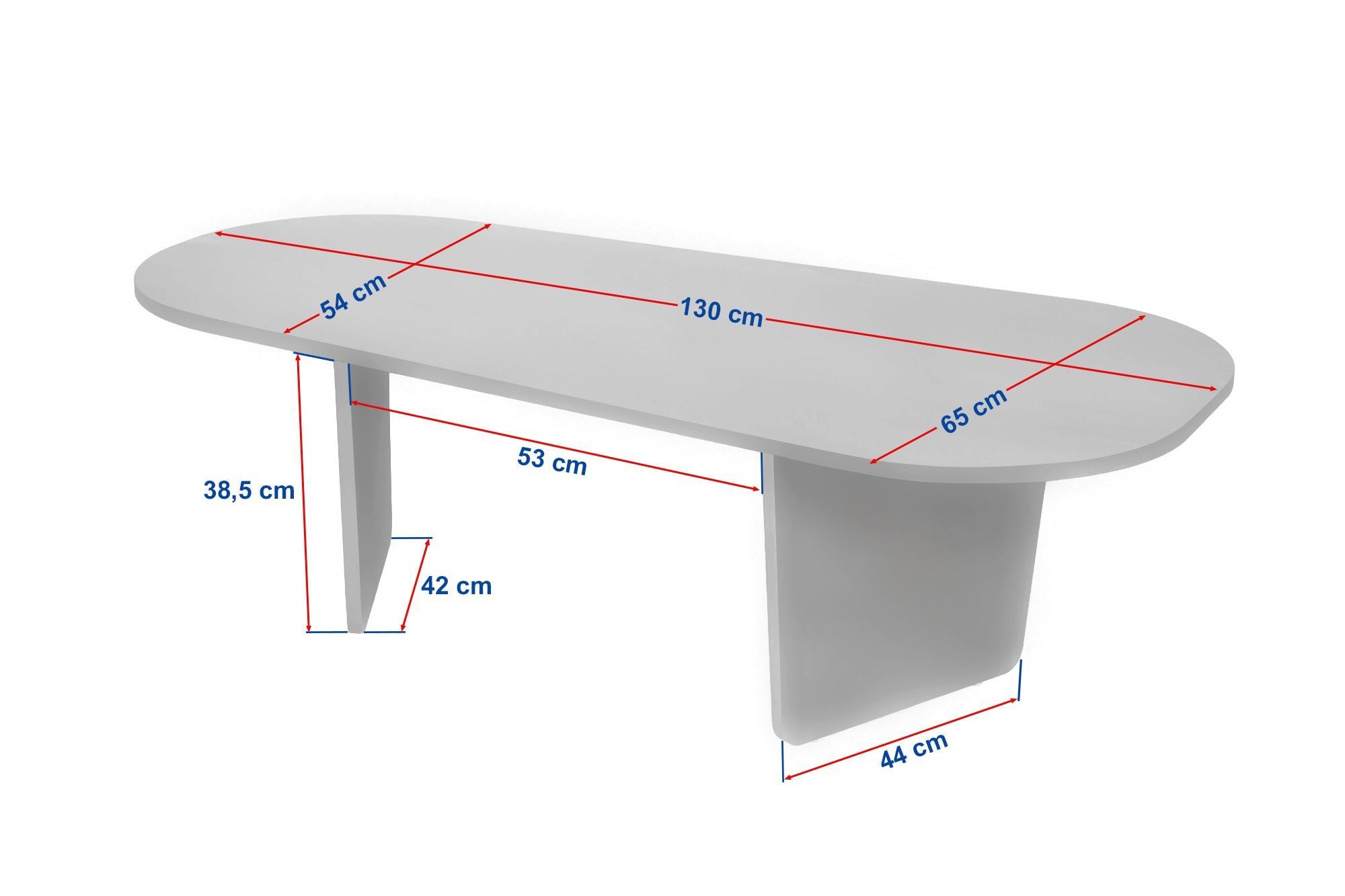 Ovalis - Coffee Table - Travertine/Venezia Walnut