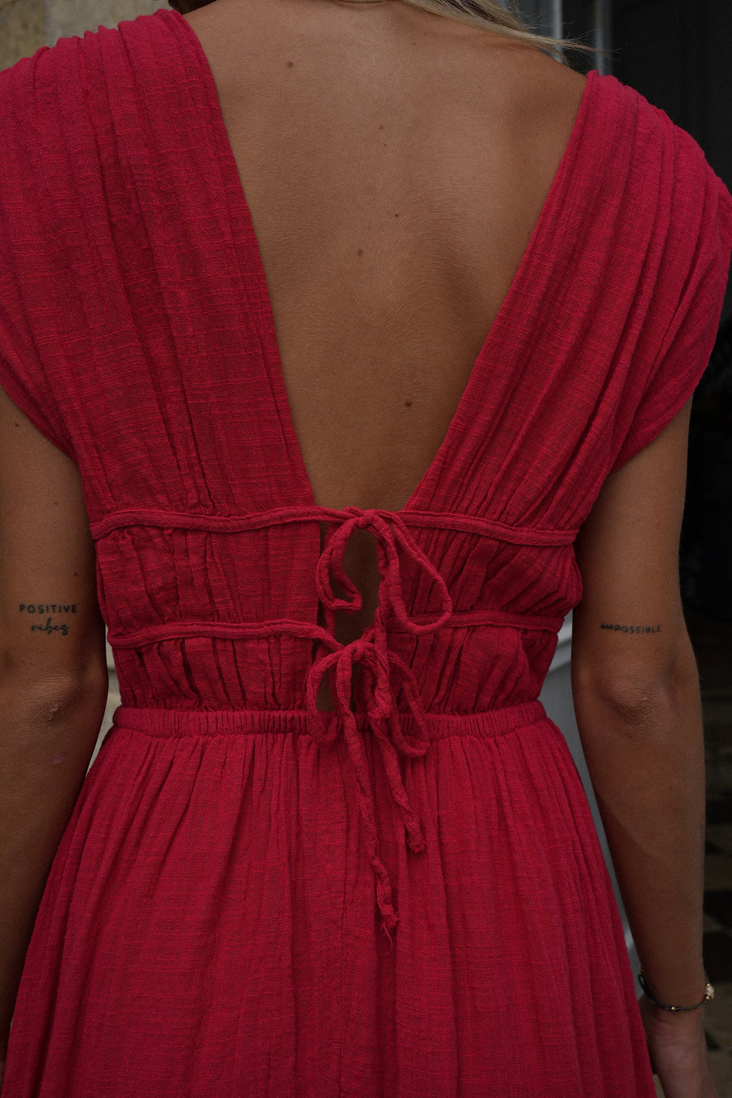Lucy Long Dress - Red