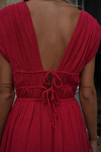 Lucy Long Dress - Red