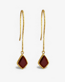 Pendientes Alma burdeos