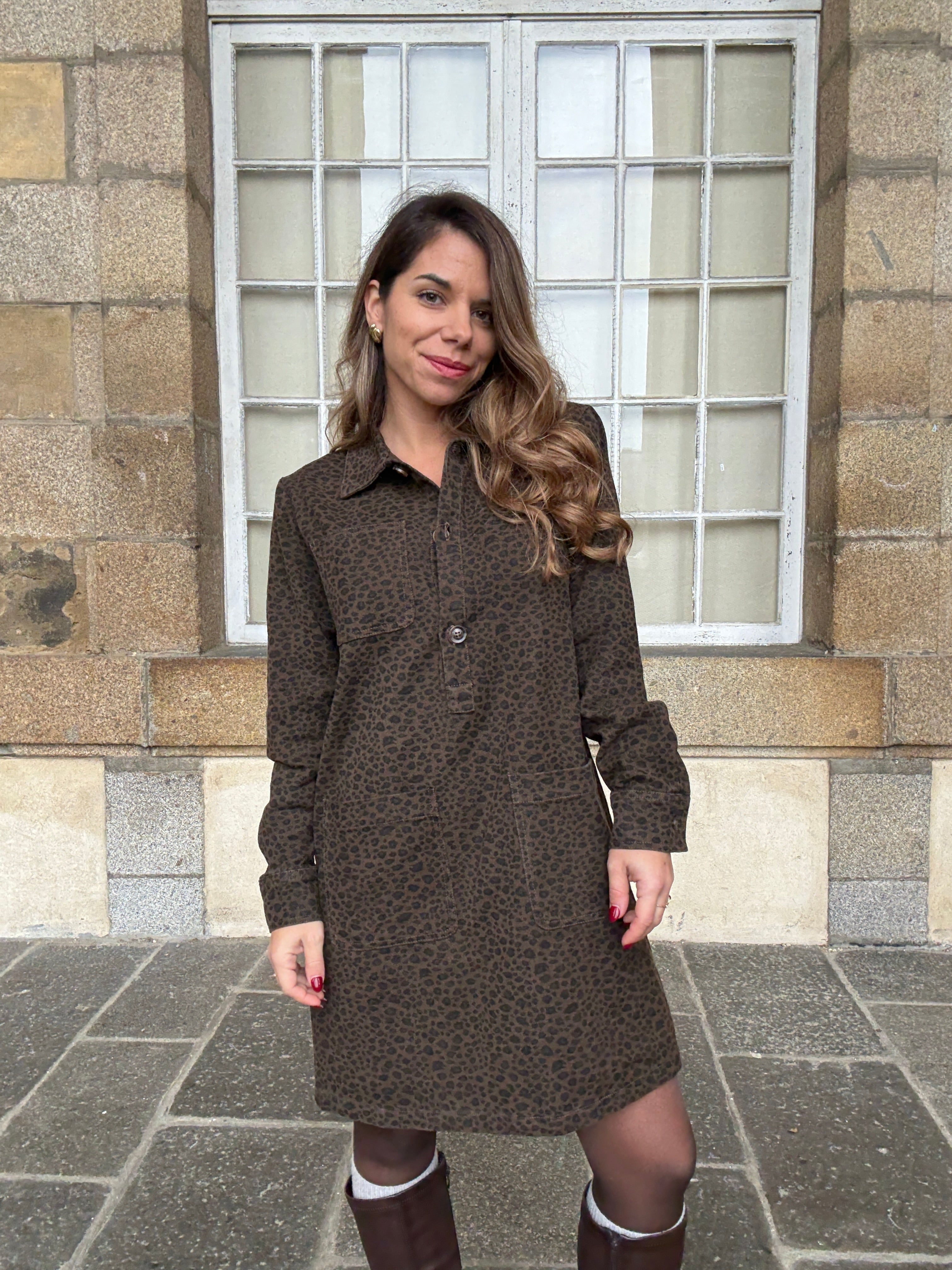 Vestido Alix leopardo