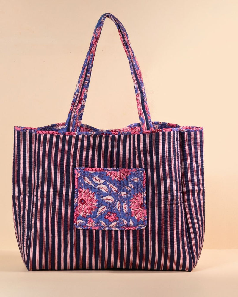 Sac Cabas Deepa - Purple Sunflower