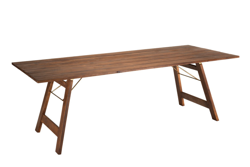Vick - Table De Jardin - Acacia - Marron