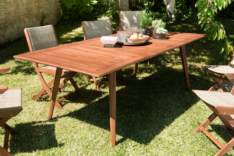 Vick - Table De Jardin - Acacia - Marron