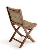 Vick - Lot De 2 Chaises Jardin - Rotin Synthétique - Taupe/Marron