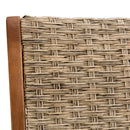 Vick - Lot De 2 Chaises Jardin - Rotin Synthétique - Taupe/Marron
