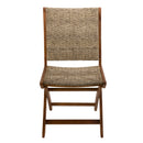 Vick - Lot De 2 Chaises Jardin - Rotin Synthétique - Taupe/Marron