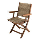 Vick - Lot De 2 Fauteuils Jardin - Rotin Synthétique - Taupe/Marron