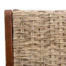 Vick - Lot De 2 Fauteuils Jardin - Rotin Synthétique - Taupe/Marron