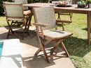 Vick - Lot De 2 Fauteuils Jardin - Rotin Synthétique - Taupe/Marron