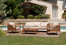 Vick - Salon De Jardin - Acacia - Taupe/Marron