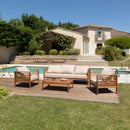 Vick - Salon De Jardin - Acacia - Taupe/Marron