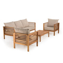 Vick - Salon De Jardin - Acacia - Taupe/Marron