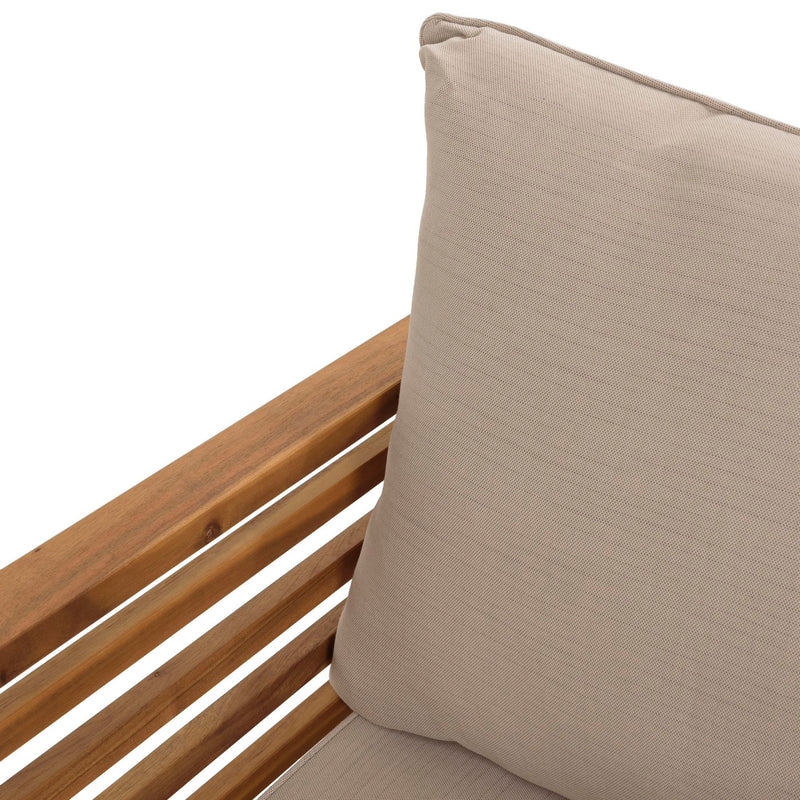Vick - Salon De Jardin - Acacia - Taupe/Marron