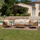 Vick - Salon De Jardin - Acacia - Taupe/Marron