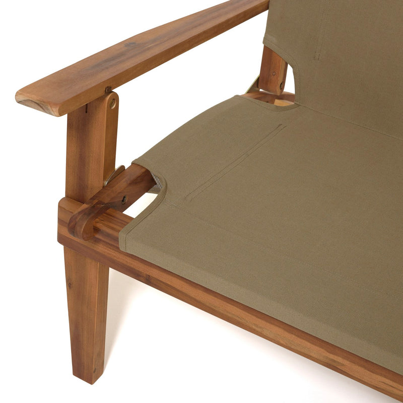 Vick - Salon De Jardin - Acacia - Taupe/Marron