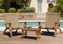 Vick - Salon De Jardin - Acacia - Taupe/Marron