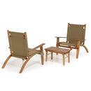 Vick - Salon De Jardin - Acacia - Taupe/Marron